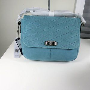 Rebecca Minkoff Je T'aime Medium Messenger Bag Blue NWT